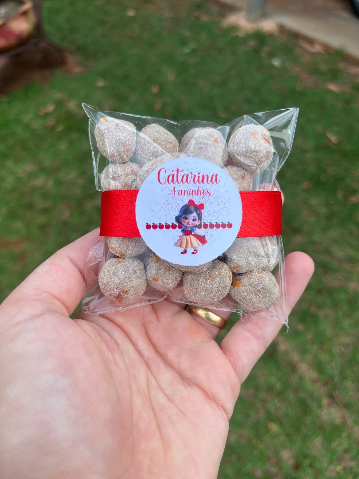 Lembrancinha de aniversário infantil, tema Branca de Neve