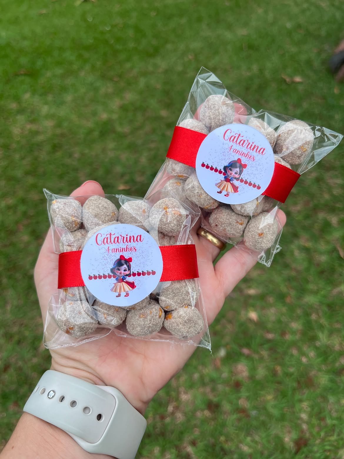 Lembrancinha de aniversário infantil, tema Branca de Neve